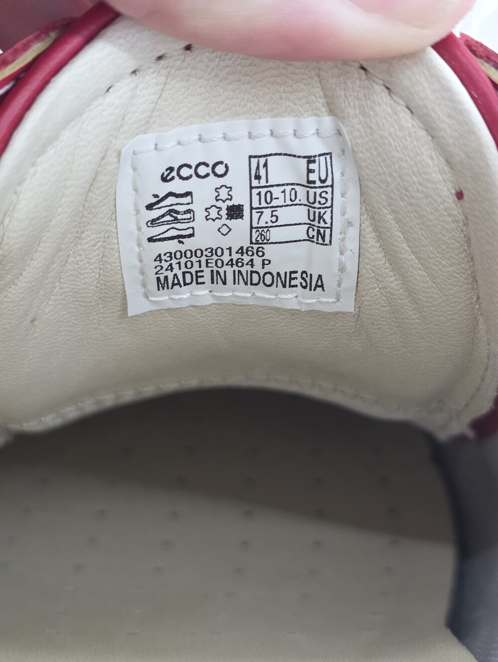 ECCO Womens Soft 7 Red Leather Casual Shoes 430003-01466 Sz 41 EU/ 10-10.5 US - Picture 10 of 11